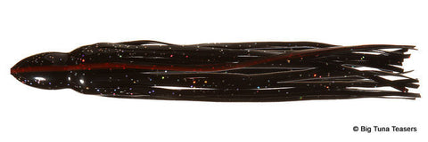 Black w/Red Vein Lure Replacement Skirt - BostLures