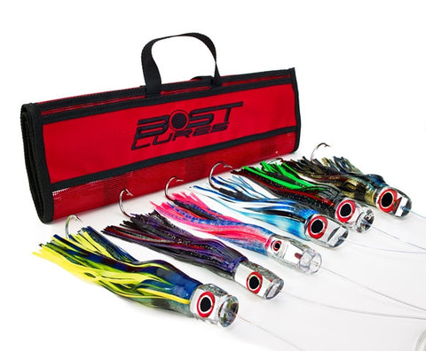 bost fishing lures Lobo #45 Pelagic Magic 13" Trolling Lure Large Rainbow Marlin 6 Lure